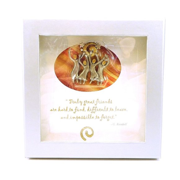 New Friends Brooch Pin Darling Dash with Inspiration Card - Picture 1 of 4